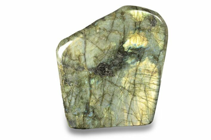 Flashy, Free-Standing Polished Labradorite - Madagascar #268097